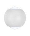 2W LED up/down væglampe - IP54, hvid, 4000K, aluminium, 4,2 x 4 cm, inkl. lyskilde