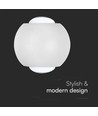 2W LED up/down væglampe - IP54, hvid, 4000K, aluminium, 4,2 x 4 cm, inkl. lyskilde