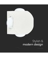 4W Væglampe - 3000K, Hvid, LED, COB, 4-vejs