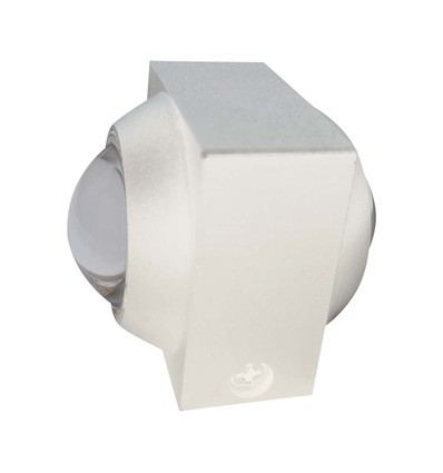 2W LED væglampe op/ned - IP54, 3000K, hvid, inkl. lyskilde