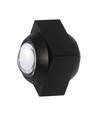 2W LED væglampe med op/ned lys - IP54, sort, COB LED, 4000K, 4x4x4cm