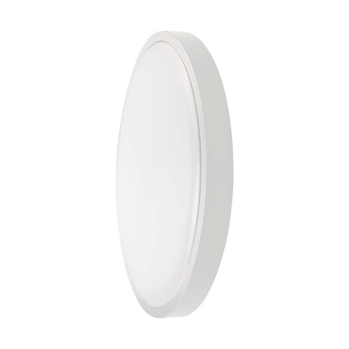 24W LED loftslampe - Rund, hvid ramme, IP44