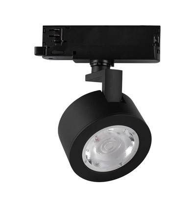 30W LED COB Skinnespot - 3i1 Sort Hus