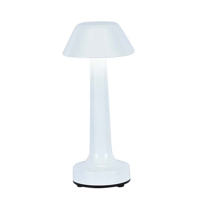 1W LED bordlampe - D95x225, 3i1, hvid, Hus
