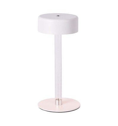 3W LED Bordlampe - D120x255, 3i1, Hvid+Gennemsigtig Midterstolpe