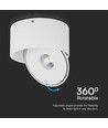 20W Overflade Downlight - LED, COB, 3in1, Hvid, Hus