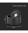 20W Justerbar Påbygningsspot Ø14,8cm - RA90, 3-i-1 CCT, Sort