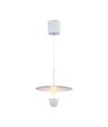 9W LED hængelampe - 30x320x100cm, 3000K, ren hvid, hus
