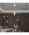 9W LED hængelampe - 30x320x100cm, 3000K, ren hvid, hus