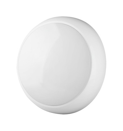 320mm 8W/16W/20W LED bulkhead - Samsung LED chip, IP65, IK08, 3-i-1 CCT, rund, hvid kant