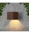 9W Corten Solcelle Væglampe - COB, PIR Sensor, 4000K, Corten, IP65