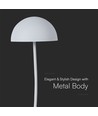3W genopladelig LED bordlampe med touch dæmp - 3000K, hvid, 5V, inkl. batteri