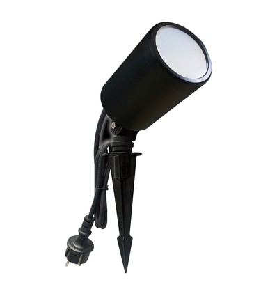 5,2W SMART WiFi LED havespot med spyd, RGB - 12V, IP65, sort, virker med Alexa og Google Home