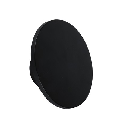 12W LED loftlampe / væglampe med indirekte lys - Sort, IP65, 3000K, Ø16cm, rund, udendørs / indendørs