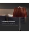 1,5W LED Bordlampe - Touch Dæmpbar, 3i1, Krom, Brun