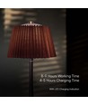 1,5W LED Bordlampe - Touch Dæmpbar, 3i1, Krom, Brun