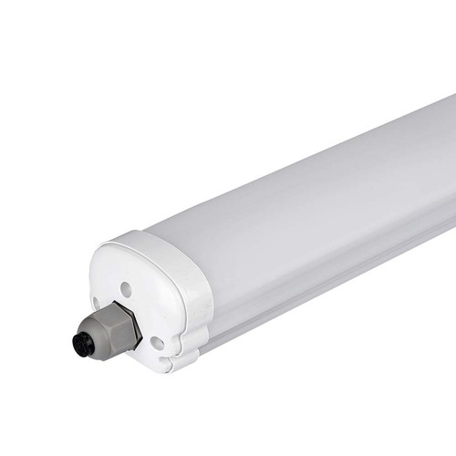 150cm 48W vandtæt komplet LED armatur, Gennemfortrådet - 6240lm, 130lm/W, IP65, 6 års garanti