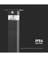 3W Solcelle Pullertlampe - LED, PIR Sensor, IP54