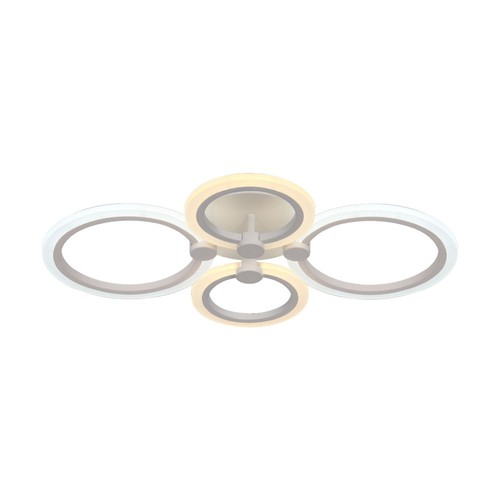 45W LED Loftlampe - 3-trins dæmpbar, 3i1 fjernbetjening, hvid, IP20