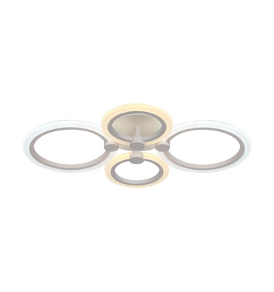 45W LED loftslampe - 3900lm, 3-trin dæmpbar, 3-i-1 CCT, hvid, inkl. fjernbetjening