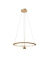 45W LED pendel, Ø60cm, børstet guld - 5500lm, 3000K, designer hængelampe, IP20
