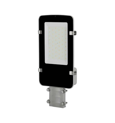 50W LED gadelampe med Samsung LED chip - 100lm/W, IP65, 6500K, grå, 110 grader