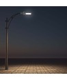50W LED gadelampe med Samsung LED chip - 100lm/W, IP65, 6500K, grå, 110 grader