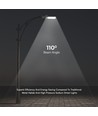 50W LED gadelampe med Samsung LED chip - 100lm/W, IP65, 6500K, grå, 110 grader