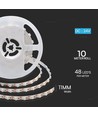 48 LED Stribe Lys 16.5W/m - 3000K, IP20, 5m/rulle
