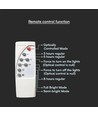 3W LED Solcelle Havelampe - 205x205x190mm, 3000K, Sort+Hvid, Hus