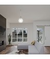5W LED Pendel Lys - 3000K, Klart Glas