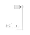 3W LED Bordlampe - Op/Ned, Magnetisk, Touch, Dæmpbar, 3i1, Hvid, Hus
