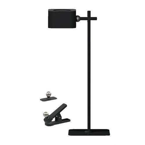 Opladelig 3-i-1 LED lampe - Magnetisk, dæmpbar, CCT, op/ned lys, sort, inkl. fod og 2 stk. monteringsbeslag