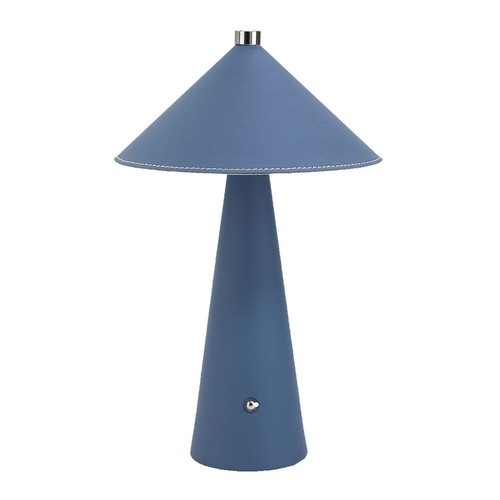 3W bordlampe - LED, genopladelig, touch dæmpbar, 3i1, blå, hus