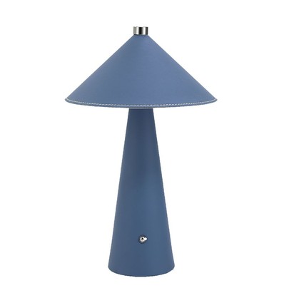 3W bordlampe - LED, genopladelig, touch dæmpbar, 3i1, blå, hus