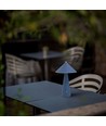 3W bordlampe - LED, genopladelig, touch dæmpbar, 3i1, blå, hus
