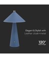 3W bordlampe - LED, genopladelig, touch dæmpbar, 3i1, blå, hus
