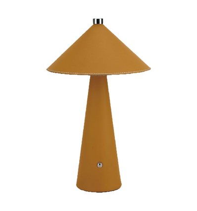 3W bordlampe - LED, genopladelig, berøringsdæmpbar, 3i1, gul, hus