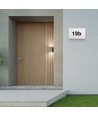 12W LED husnummerlampe med skumringssensor - Samsung LED chip, CCT 3-i-1, IP65, IK10, hvid krop