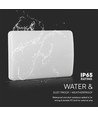 12W LED lampe - Dag/Nat med Samsung chip, 4000K, IP65, hvid hus