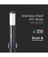 Pullertlampe - Rustfrit Stål Hus (60 cm) IP44 Grå