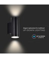 EN: VT-11015 GU10 FITTING ROUND BLACK