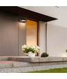 17W LED væglampe - IP65, sort, aluminium