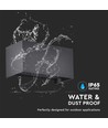 24W LED udendørs væglampe - IP65, sort, op/ned lys, 3000K, 2720lm, 20x10x10 cm