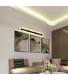 141cm Antracit 23W lineær LED væglampe, RA90 - IP65, 2875lm, 3000K