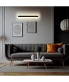 141cm Antracit 23W lineær LED væglampe, RA90 - IP65, 2875lm, 4000K
