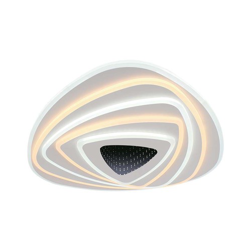 120W LED Smart Dekorativ Loftlampe - 51x50x7cm, 3i1 Dæmpbar+Fjernbetjening