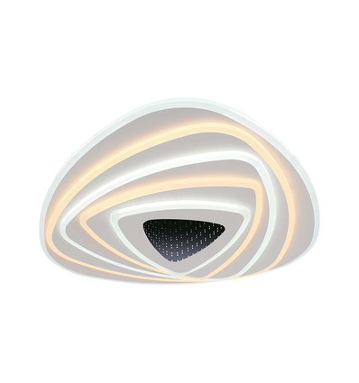 120W LED Smart Dekorativ Loftlampe - 51x50x7cm, 3i1 Dæmpbar+Fjernbetjening