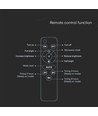 15W Solcellepanel med projektør - 4000K, med fjernbetjening, IP65