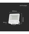 100W LED projektør med Samsung LED chip - 100lm/W, IP65, 4000K, sort kabinet, udendørs